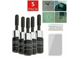 2026-kit De Reparación De Nano Cristal Automotriz Premium Para Grietas De Parabrisas 3ml 1 Unidad Negro