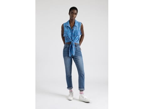 Pantalones de Mujer THROTTLEMAN Azul (34)