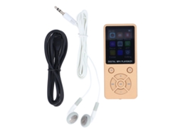 Reproductor Bluetooth Mp3/mp4 Con Pantalla Lcd De 1,8 Pulgadas, Sonido Hifi Sin Pérdidas Y Altavoz Dorado.