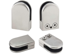 4 Piezas Abrazaderas De Vidrio Ajustables 6-8mm Acero Inoxidable Para Barandillas Y Escaleras