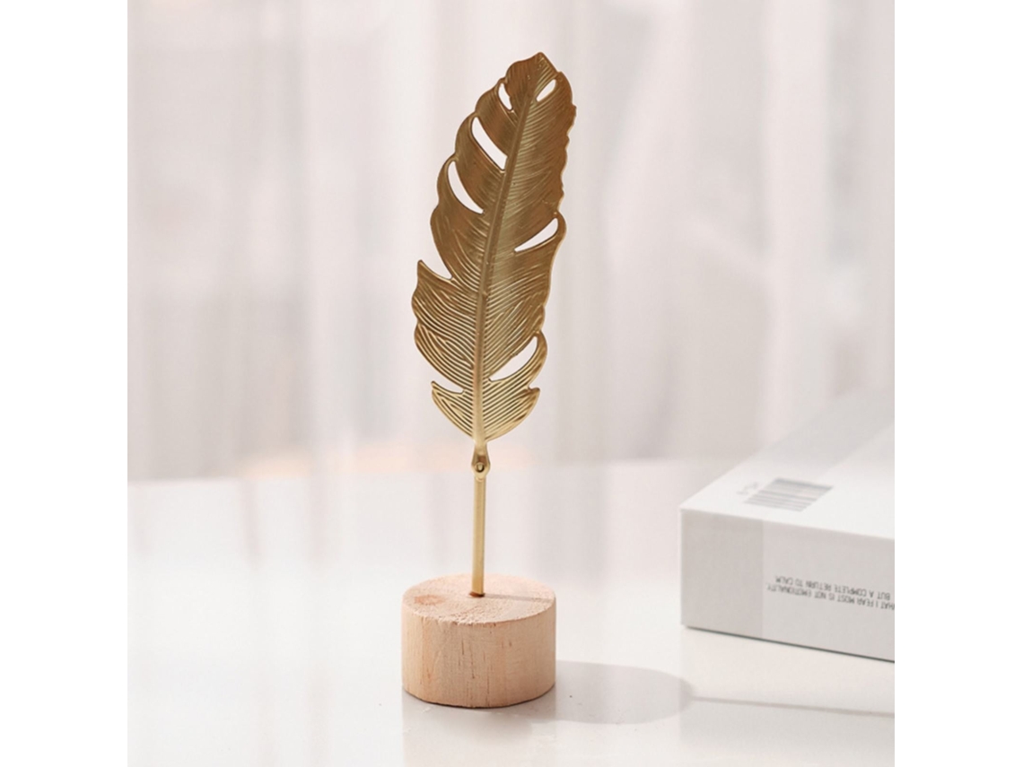Escultura De Mesa Con Pan De Oro Para Decoración Moderna.