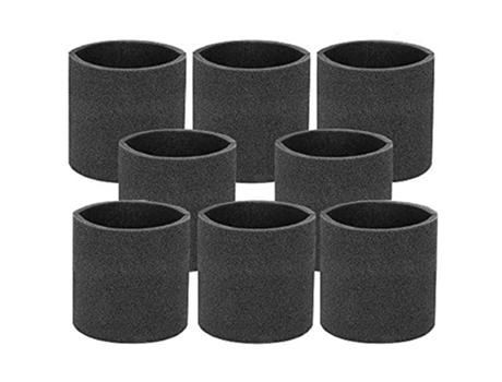 Paquete de 8 filtros de repuesto de espuma 90585, funda de espuma Vf2001 para aspiradora en seco y húmedo, apto para aspiradoras Shop-Vac