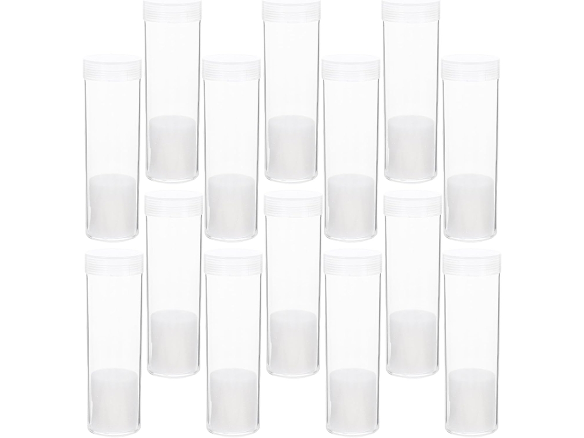 Caja Transparente Para Guardar Monedas De 21 Mm