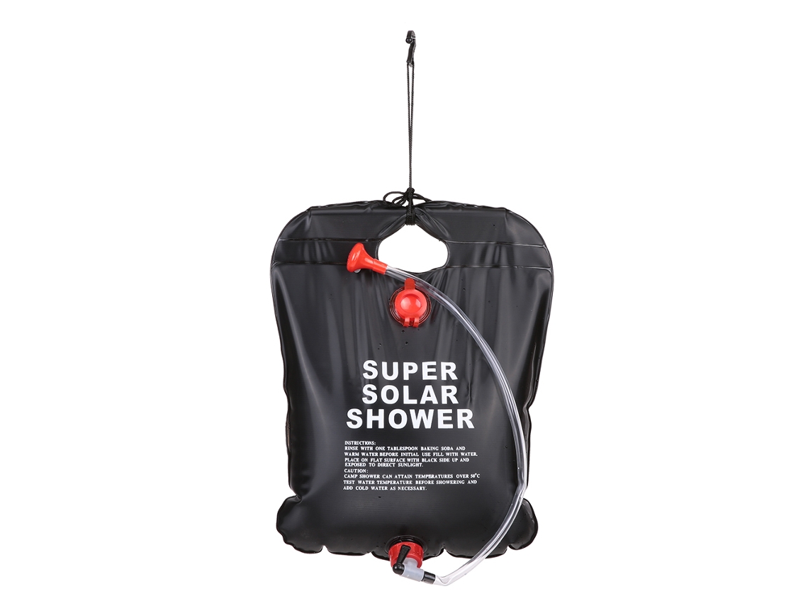 Bolsa de ducha solar de 10 l para camping y senderismo
