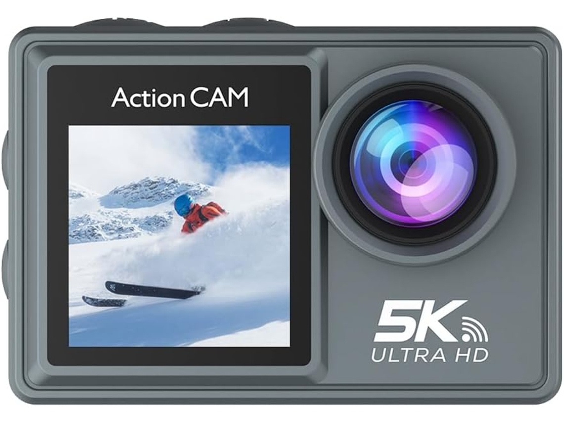 Cámara De Acción Con Estabilización Electrónica De Imagen 5k 30fps Wifi Deportes Buceo Al Aire Libre