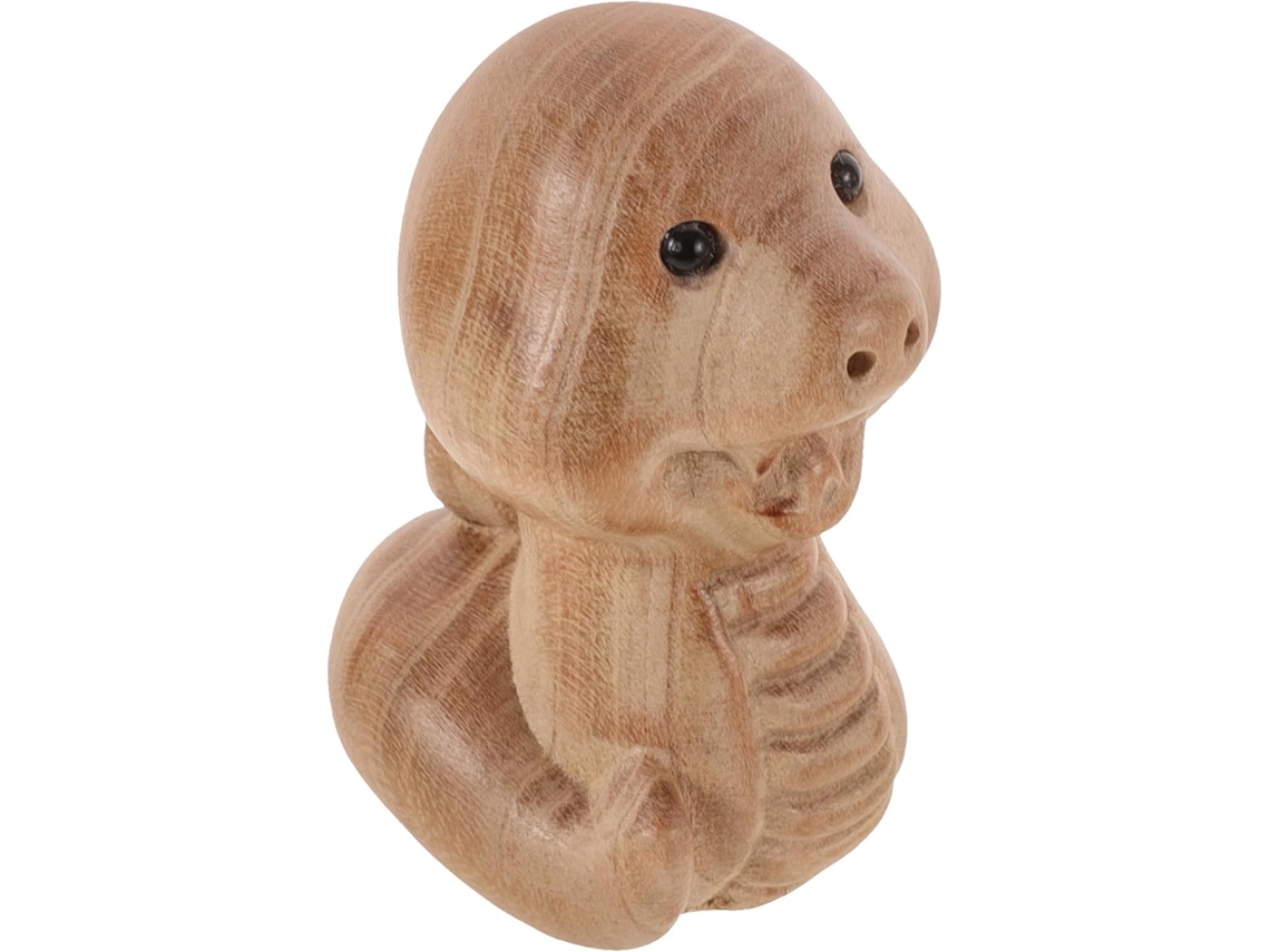 Figura Serpiente Madera Única Fácil Transportar Beige 2025 Adecuada Diversas Ocasiones Año