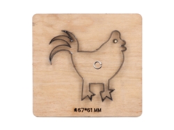 Herramienta De Corte Y Estampado De Acero Aleado Para Cuero Y Metal (hazlo Tú Mismo) - Forma De Gallo