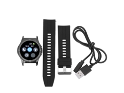 Reloj Inteligente G6 Para Deportes, Salud Y Seguimiento Del Estado Físico, Pantalla Táctica, Negro.