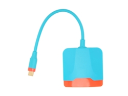 Adaptador Multipuerto 3 En 1 Usb-c A Interfaz Multimedia Hd Para Switch, Macbook Y Teléfonos Android.