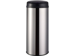 Cubo de Basura KITCHEN MOVE (Negro Mate - Acero Inoxidable - 50 L)