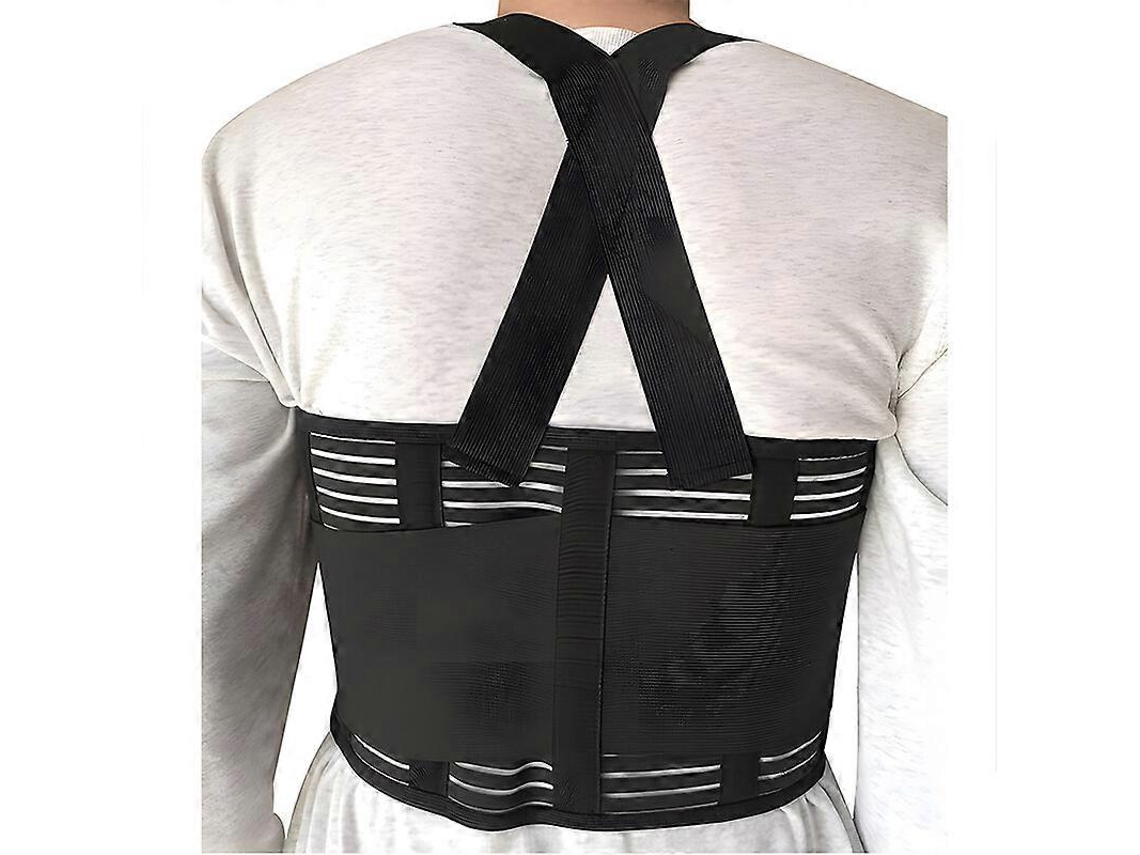Faja De Soporte Torácico Para Costillas Fracturadas O Dislocadas Protección Alivio Del Dolor Ligera Respirable Ajustable Pequeño Negro
