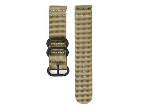Correa De Reloj Inteligente Para Suunto 7, Correa De Reloj De Nailon Caqui Con Hebilla De Acero De Tres Anillos VENISYMLIS