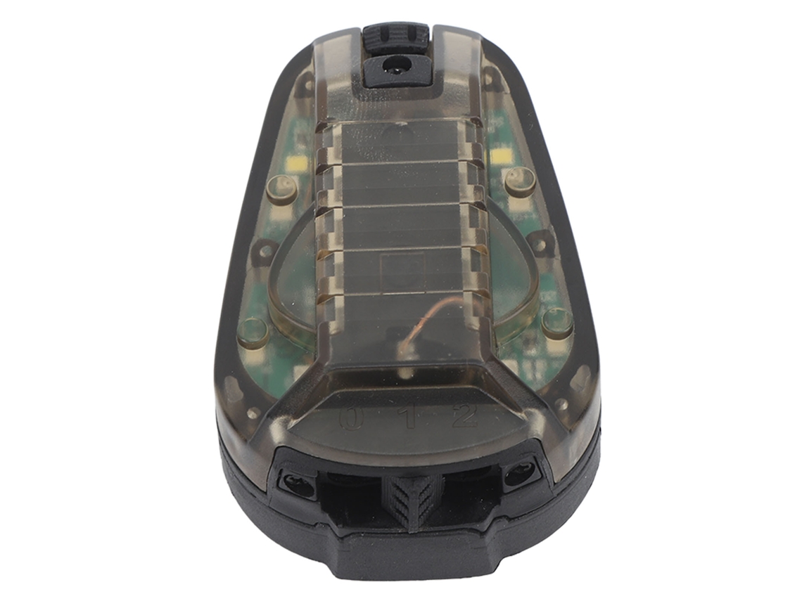 2026-linterna Para Casco Militar Luz Señal Supervivencia Impermeable Batería Deporte Al Aire Libre Base Negra Luz Verde
