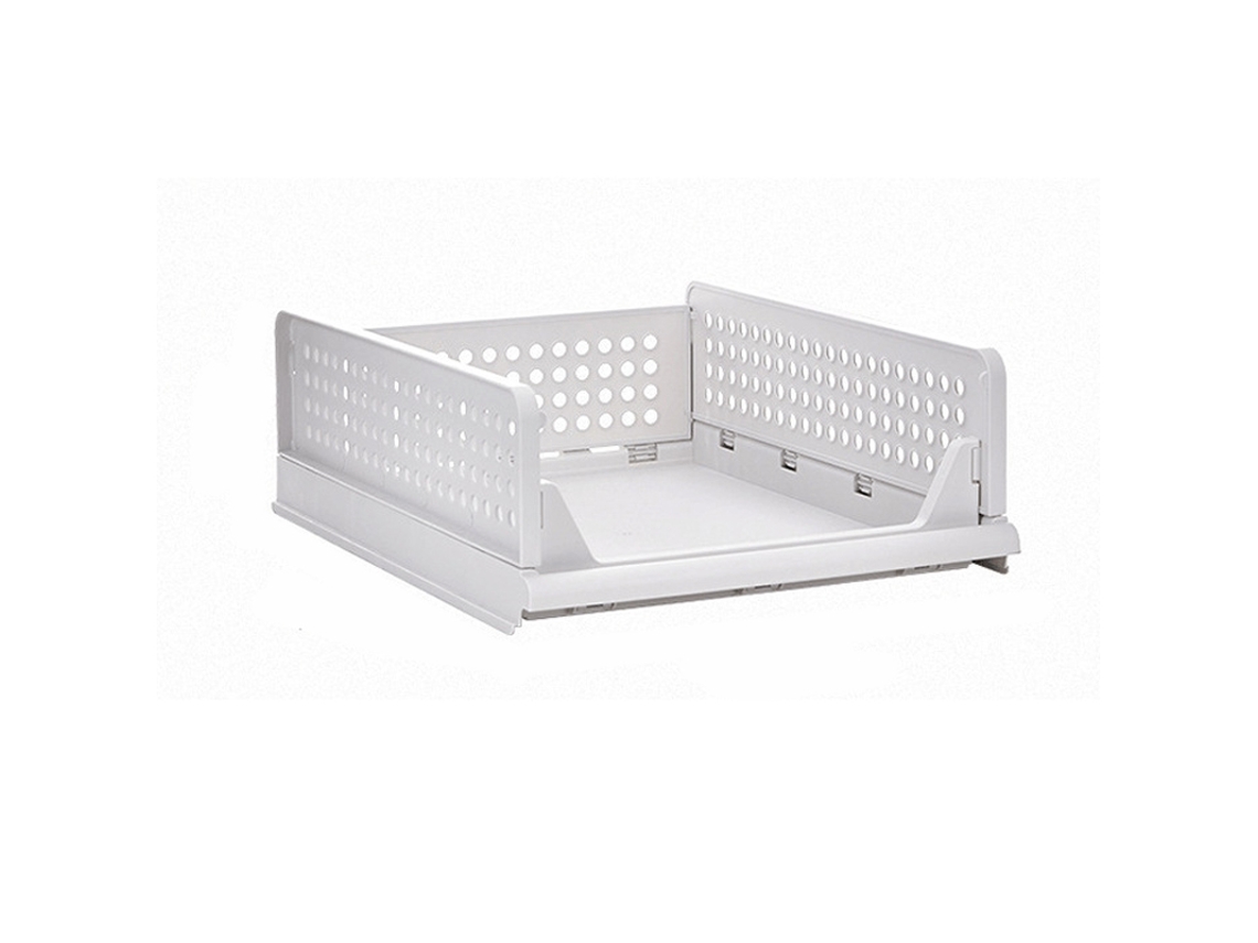 Cesta De Almacenamiento Plegable Para Armario Con Separadores Apilables 33x43x14cm