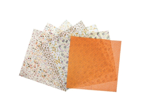 Patchwork Floral Floral Patchwork Tejido Con Una Tarea De Bricolaje De Bricolaje De Bricolaje De Bricolaje Variable De Acolchado (Naranja)