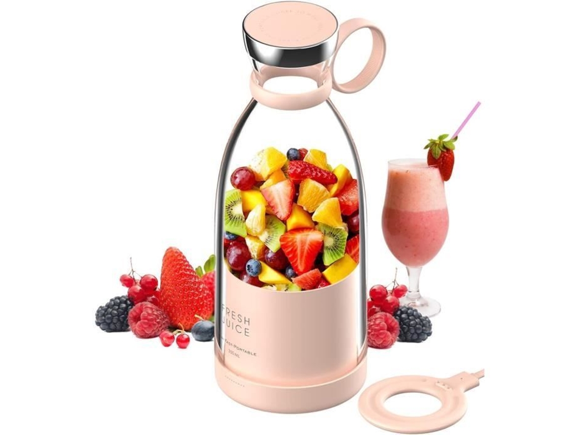 Batidora Portátil Para Batidos, Minilicuadora De Frutas, Licuadora Rápida Con Usb, Recargable, Para Jarra De 380 Ml, 499