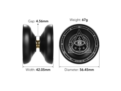 Juego De 2 Yo-yos Profesionales De Aleación De Aluminio Para Competición, Con Cuerdas, Funda Y Bolsa De Almacenamiento.