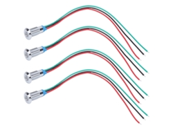 Luz de señalización bicolor de 36 V, resistente al agua y precableada.