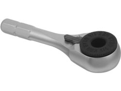 Mini llave de carraca reversible con cabezal angular, herramienta compacta fabricada en acero de alta dureza, para