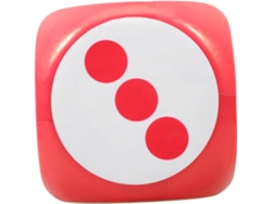 Dados Gigantes De Espuma De 20 Cm, Rojos Y Blancos, Para Juegos Numerados Y Como Accesorio De Entretenimiento.