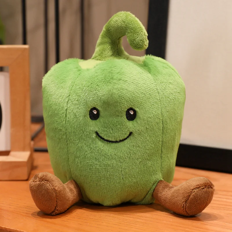(verde 15 Cm) Peluche De Chile Colorido De Dibujos Animados, Lindo Compañero De Escritorio Para La Oficina
