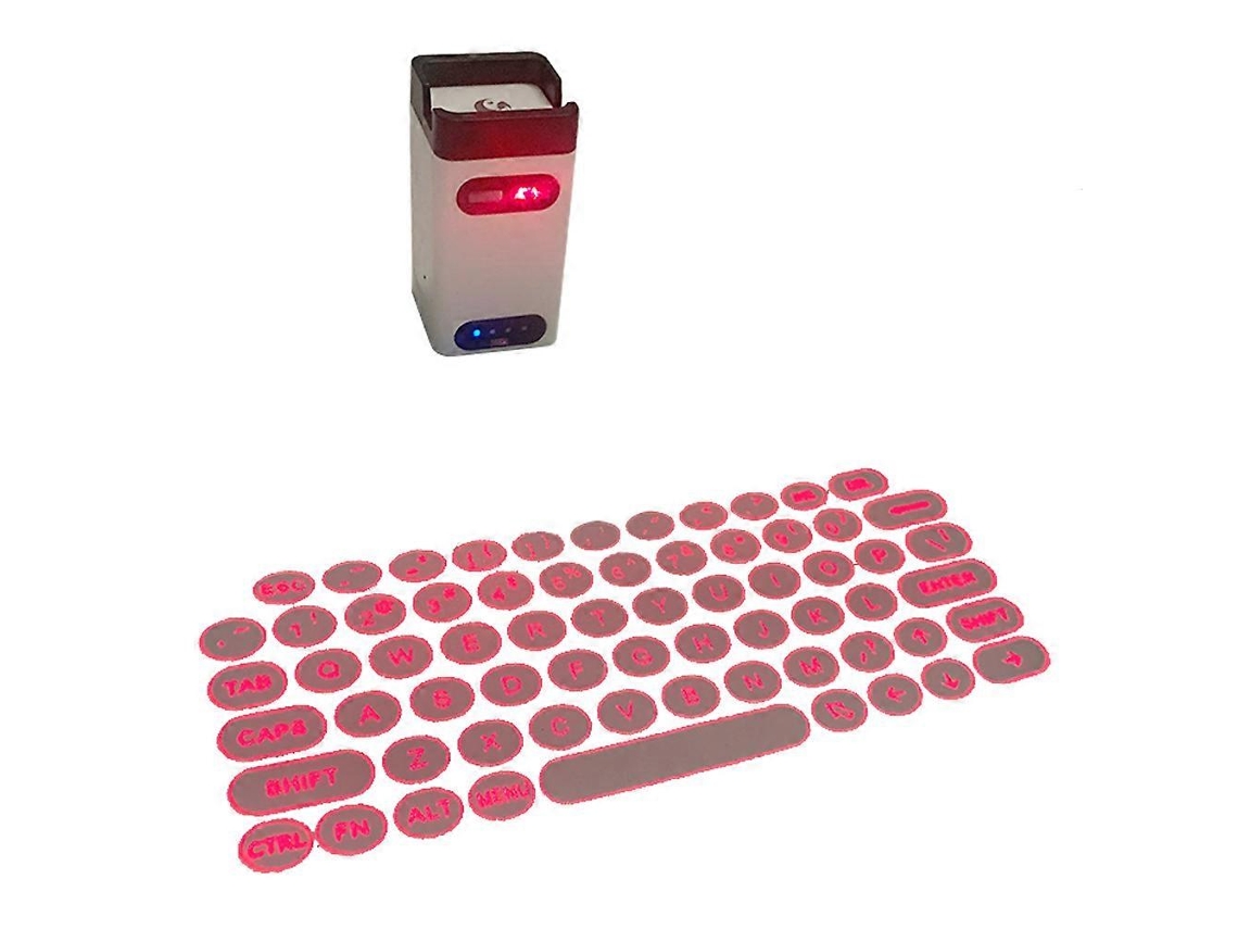 Teclado de proyección Bluetooth, teclado virtual, teclado inalámbrico Bluetooth para Windows, iOS y Android. Ly Ebike
