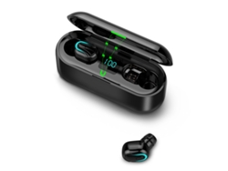 Auriculares Estéreo Intrauditivos Bluetooth 5.0 Tws Con Micrófono, Resistencia Al Agua Ipx5 Y Estuche De Carga Con Pantalla Digital.