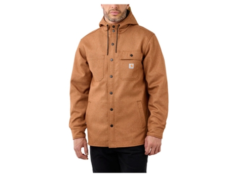 Casacos CARHARTT Jaqueta Wind&rain Bonded Castanho XL