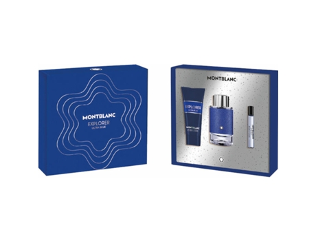 Set de Perfume Montblanc Explorer Ultra Blue 3 Piezas