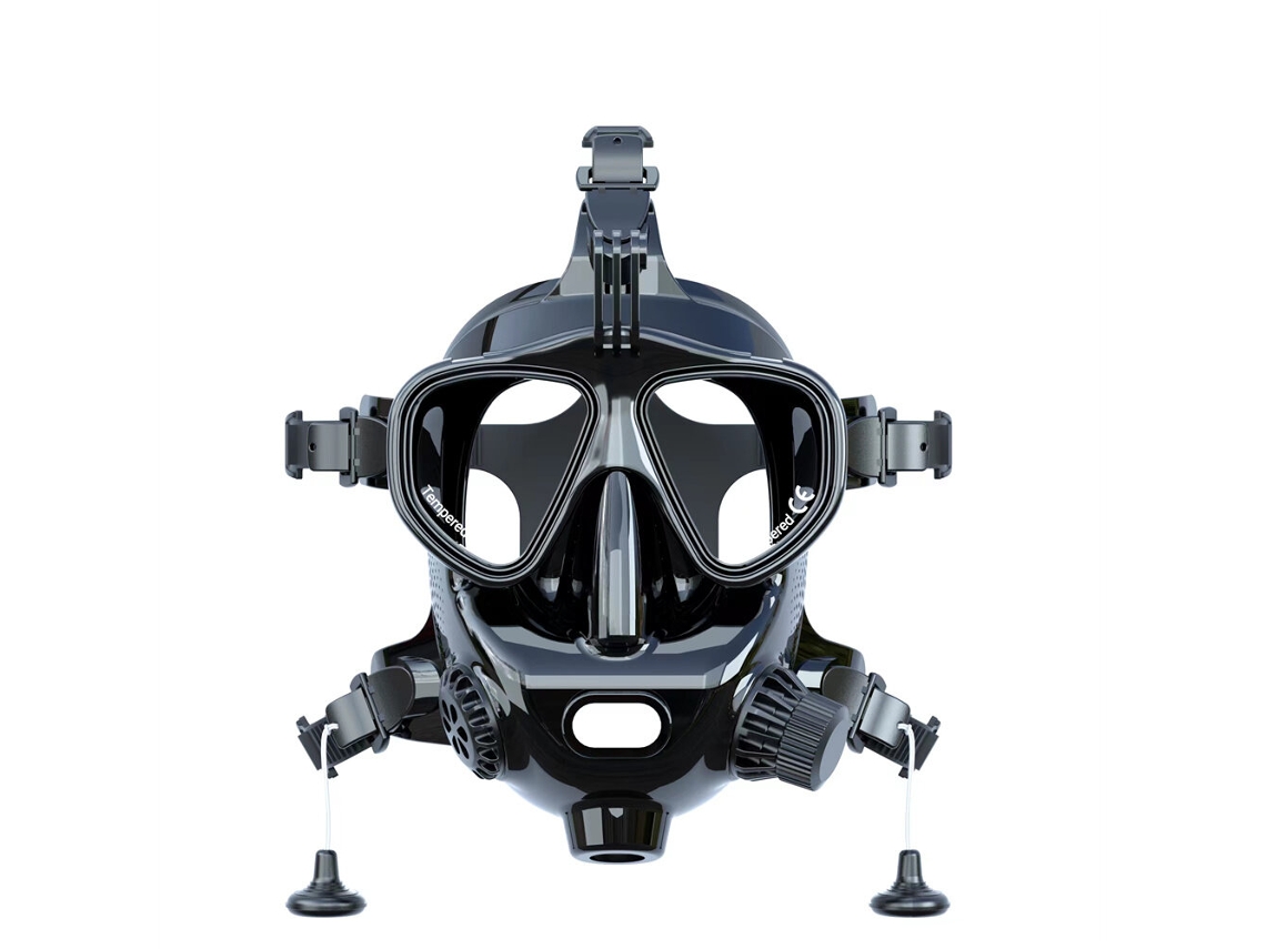 Smaco M8058 Máscara Facial Completa Mergulho Autônomo Respirador Equipamento Snorkel Conjunto Natação Subaquática