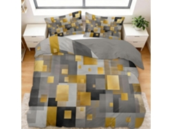Juego Ropa Cama Estampado Funda Nórdica Funda Almohada Piezas Juego 90x190 Cm 65x65 90 X 190 65
