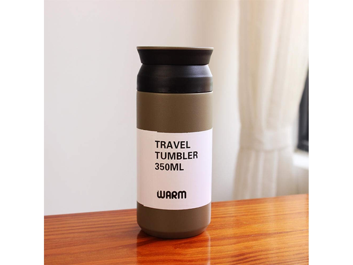 Tazas Creativas Para Hombres Y Mujeres, Termos De Acero Inoxidable Con Personalidad, De Tendencia, Color Café, 350 Ml
