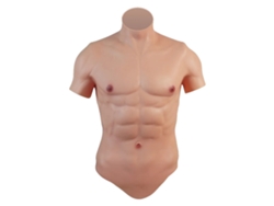 Chaleco muscular, silicona realista, diseño unisex, color 2a, Mb OEM