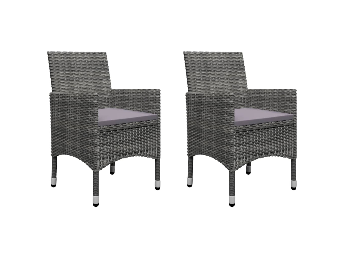 Maison Exclusive - Juego De Comedor De Jardín De 5 Piezas Gris