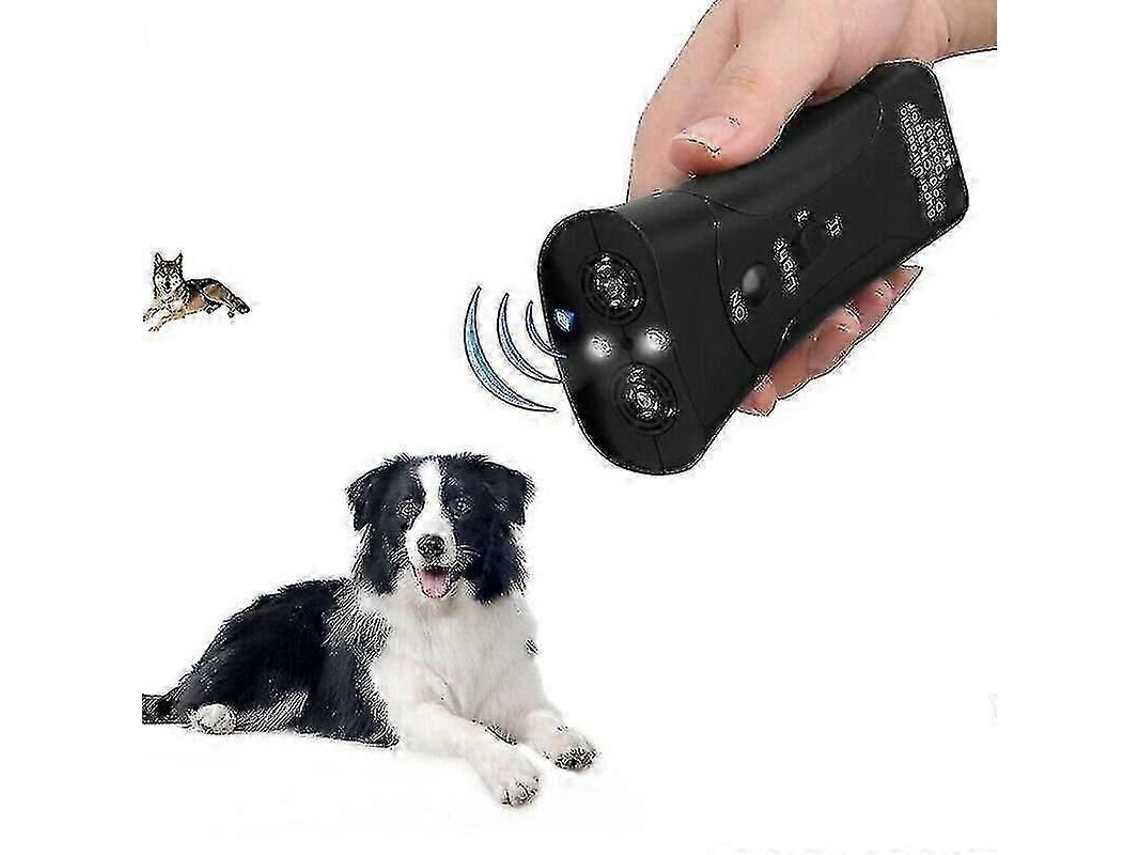 Entrenador ultrasónico para perros Pet Gentle, entrenador portátil de dos canales Pet Gentle de Petty Pals con linterna LED, equipo de seguridad Petgentle.