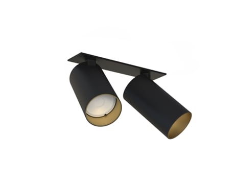 Lámpara NOWODVORSKI Mono Surface Ii Black/Gold (Negro - Acero )