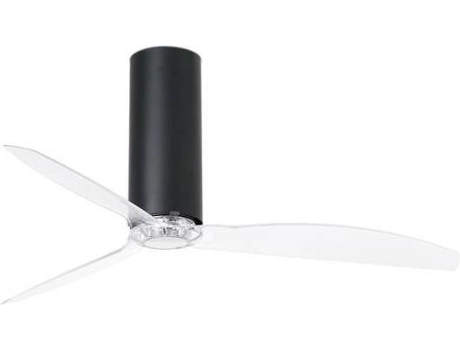 Ventilador de Techo FARO BARCELONA Tube Negro (32 W - Diámetro 128 cm)