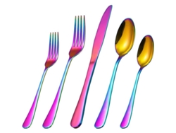 2026da-set De Cubiertos De Plata Negra 10 Piezas Acero Inoxidable Para Hogar Restaurante Hotel Lavavajillas Seguro