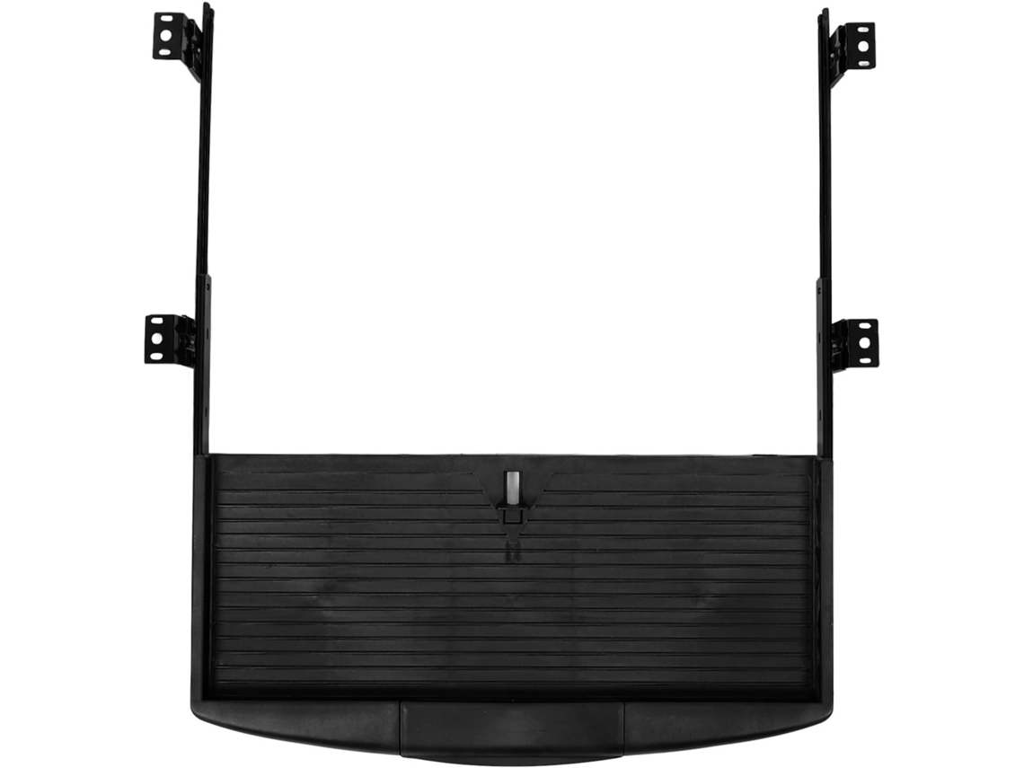 Bandeja Para Teclado De Abs Negro Para Colocar Debajo Del Escritorio Con Cajón, Organizador De Escritorio Ergonómico Con Rieles Deslizantes.