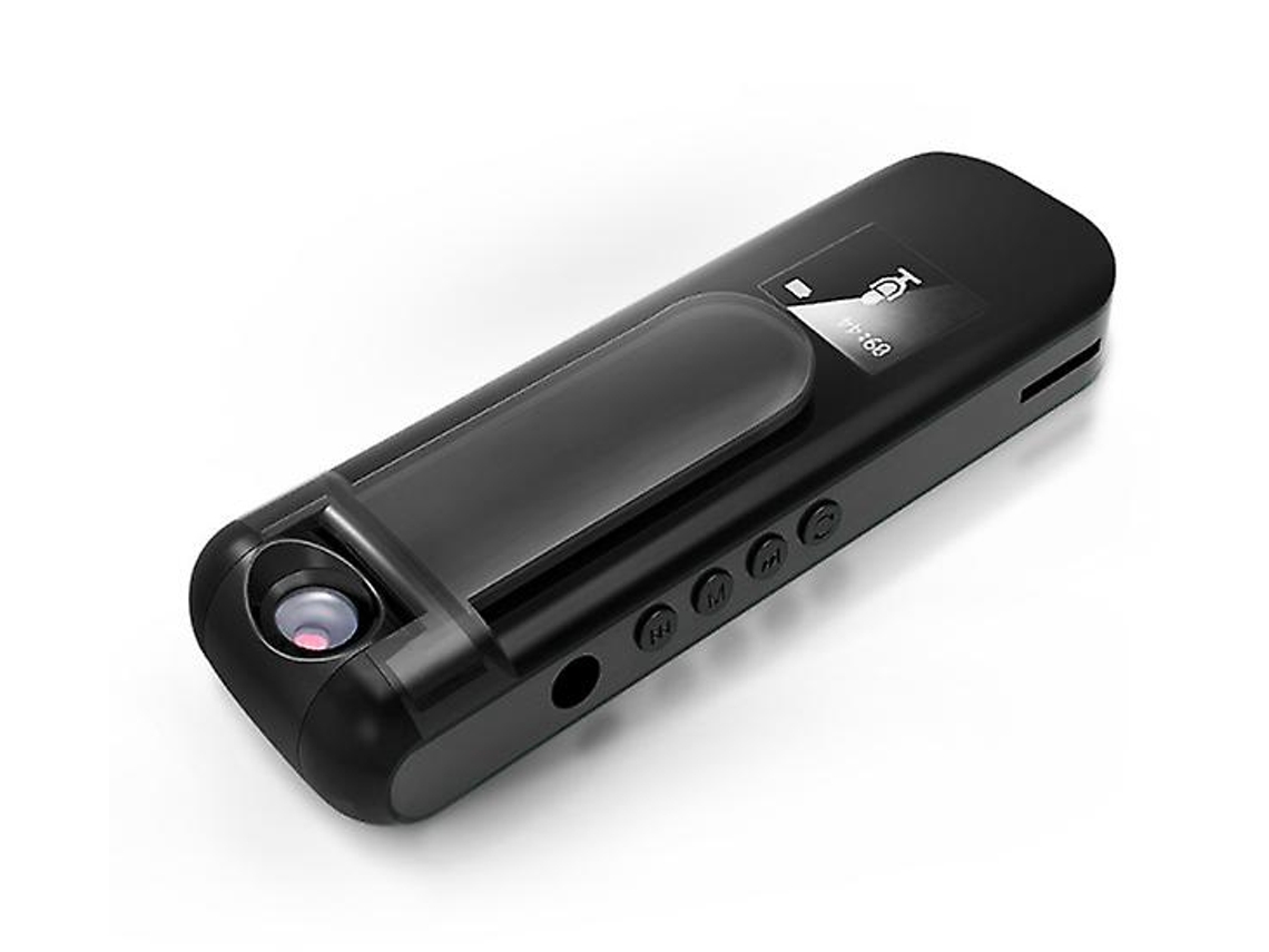 Grabadora de voz digital 3 en 1, videocámara con bolígrafo, reproductor MP3, HD 1080p, detección de movimiento, Yizhood (negro)