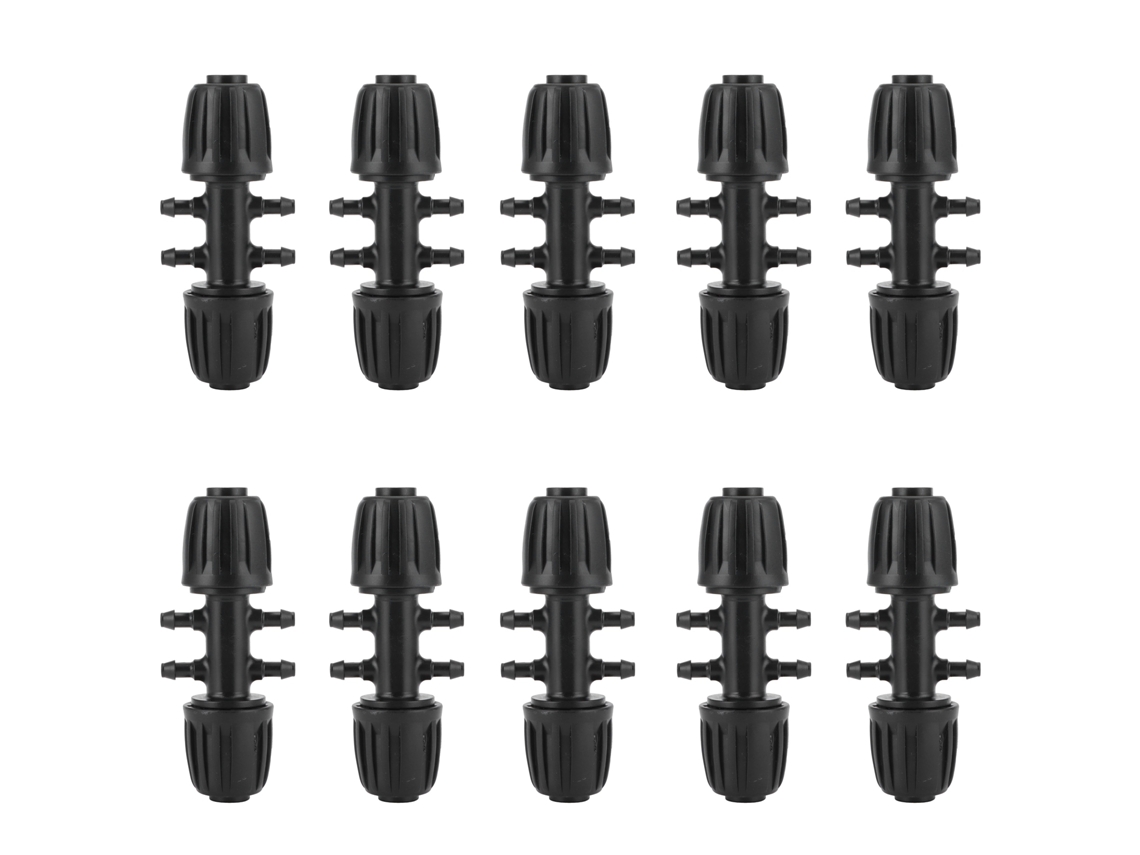 10 Conectores Reductores Con Barba De 16 Mm Para Accesorios De Riego De Jardín De 4/7