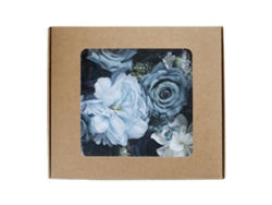 Kit de flores artificiales, caja de flores con tallo, regalo para boda, San Valentín, cumpleaños, ramo para el hogar