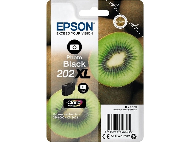 Tinta EPSON Photo 202XL BLA Negro