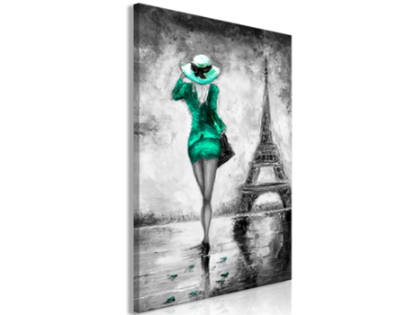 Cuadro ARTGEIST Parisian Woman (1 Part) Vertical Green (20x30)