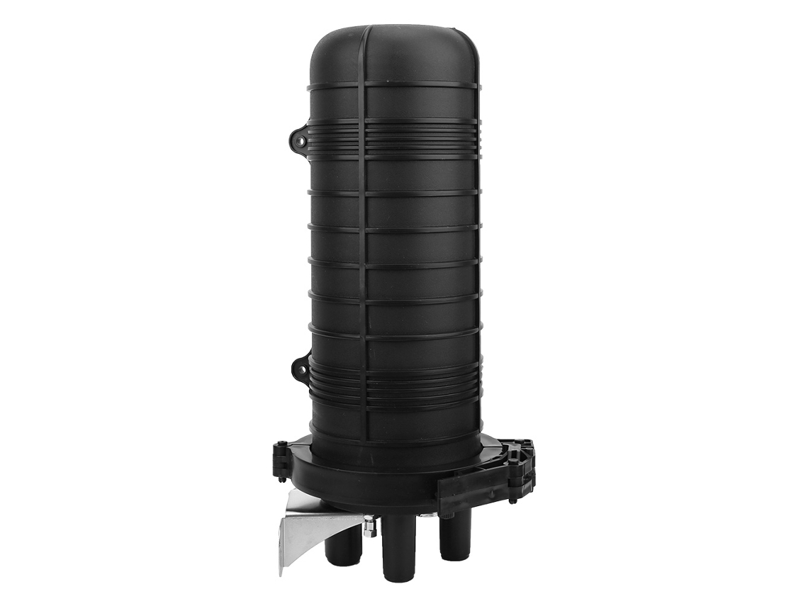 Caja de empalme de fibra óptica vertical de 12 núcleos, impermeable IP68