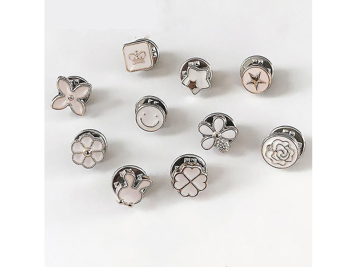 Broche Con Botón Anti-luz, 10 Piezas Para Quitarse La Ropa, Extraíble Y Ajustable.