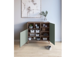 Zapatero HERDASA Oslo Nogal, Verde (87 x 90 x 27 cm)