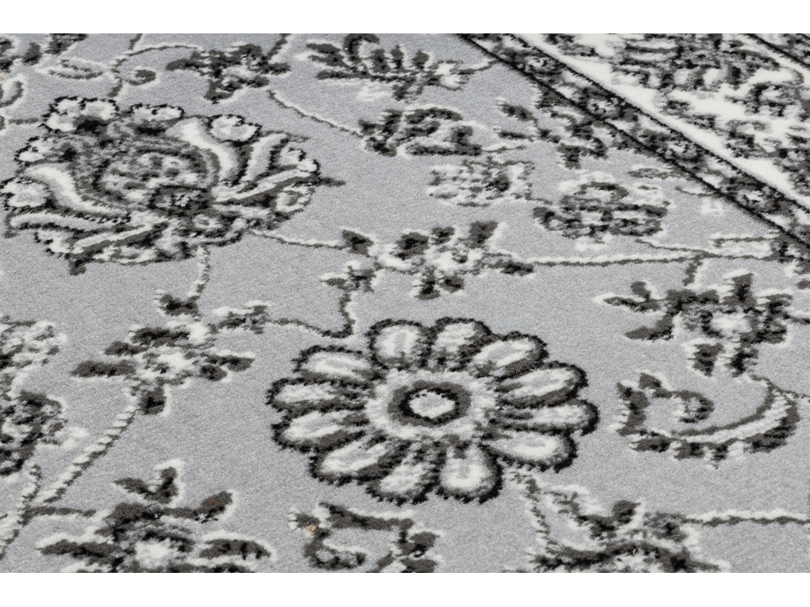 Alfombra de Pasillo Bcf Morad Klasyk Clásico Gris 90 cm