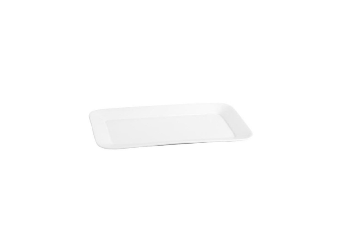 Fuente De Cocina Quid Basic Rectangular Cerámica Blanco (31 X 18 Cm)