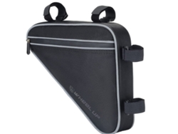 Bolsa para cuadro de bicicleta, impermeable, triangular, con tira reflectante, color negro Gusshious